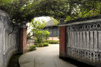 四川大邑县刘氏庄园刘文彩公馆庭院