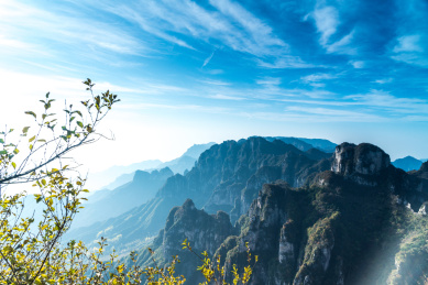 中国山西省太行山王莽岭景区风光
