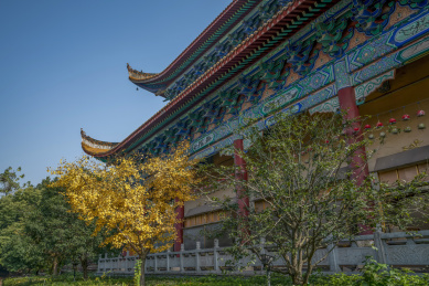 中国湖南长沙古开福寺-大悲殿