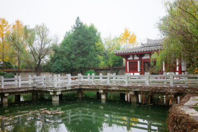 安徽省蒙城县庄子祠祠堂风光