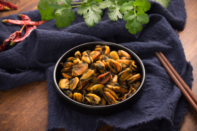 营养丰富的海鲜干货淡菜干