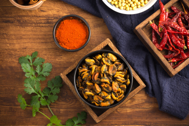 营养丰富的海鲜干货淡菜干