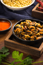 营养丰富的海鲜干货淡菜干