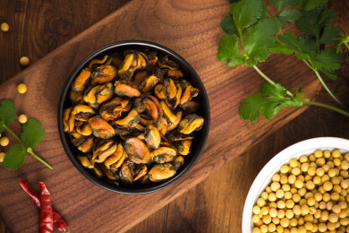 营养美味的干货食品淡菜干