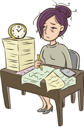 工作压力很大的人