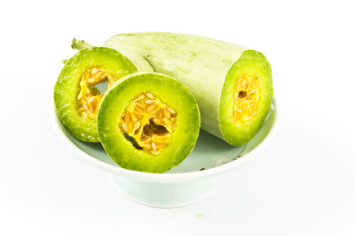 香甜可口的新鲜水果——羊角蜜瓜切片