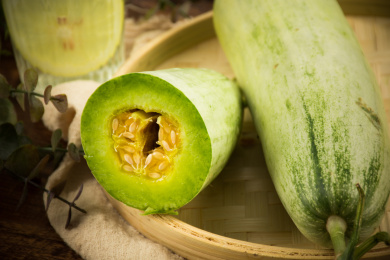 香甜可口的新鲜水果——羊角蜜瓜