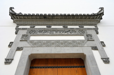 中国古镇园林徽派仿古建筑门楼特写_站酷海洛_正版图片_视频_字体