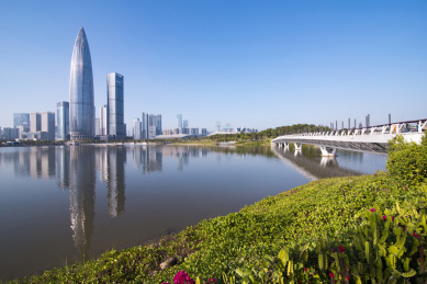 中国广东省深圳市城市风光