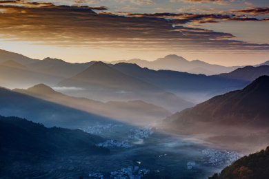 中国江西省上饶市婺源县江岭风景区