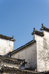 安徽黄山宏村精美的徽派建筑艺术