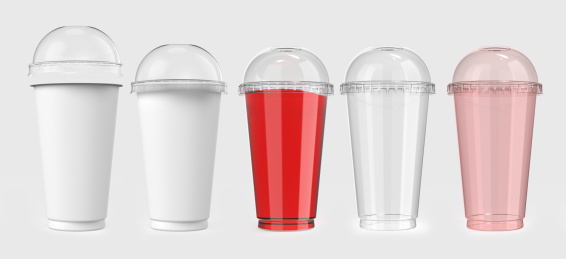 500ml 一次性奶茶塑料杯