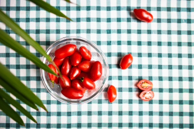 新鲜可口的水果小番茄圣女果