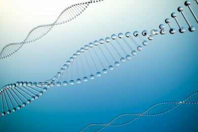 医疗科学观察微观世界下的DNA物质