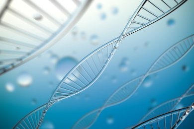 医疗科学观察微观世界下的DNA物质