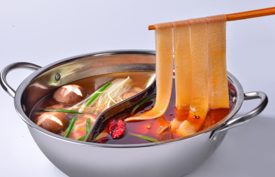 四川传统风味的鸳鸯火锅火锅粉