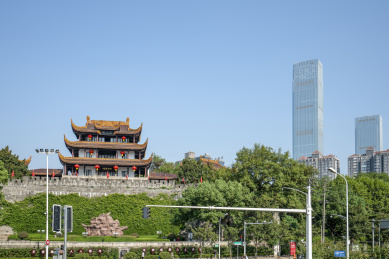 湖南长沙地标－古楼天心阁风光