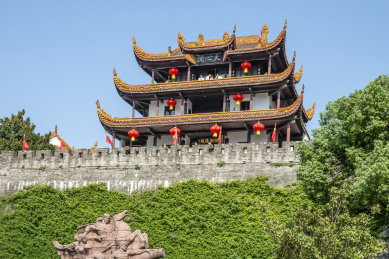 湖南长沙地标－古楼天心阁风光