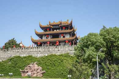 湖南长沙地标－古楼天心阁风光