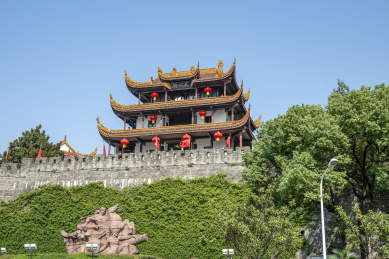 湖南长沙地标－古楼天心阁风光
