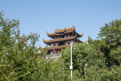 湖南长沙地标－古楼天心阁风光
