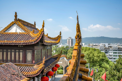 湖南长沙地标－古楼天心阁风光