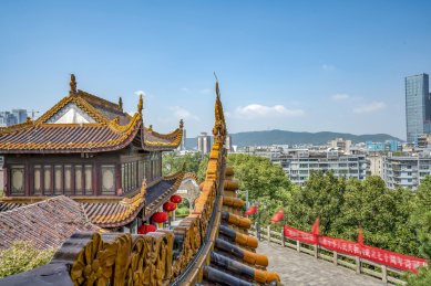 湖南长沙地标－古楼天心阁风光