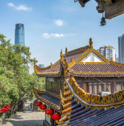 湖南长沙地标－古楼天心阁风光