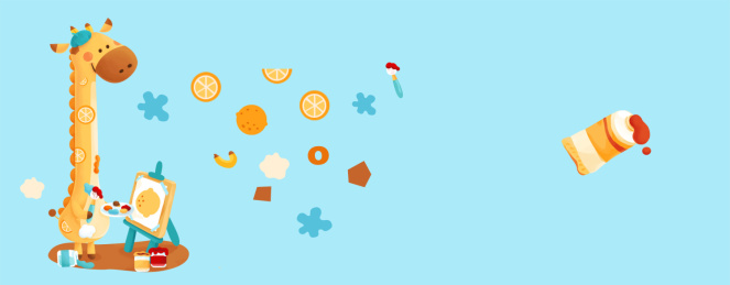 长颈鹿画家和柠檬