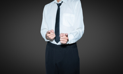 商务人士用手指着别人表示选择概念