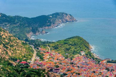 中国山东省青岛市崂山太清游览区瑶池观景台