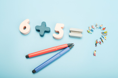 积木算术题小学生组成的问号