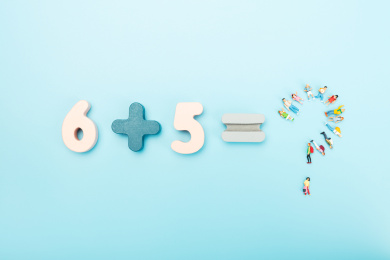 积木算术题小学生组成的问号