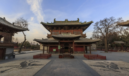 中国山西朔州崇福寺千佛阁
