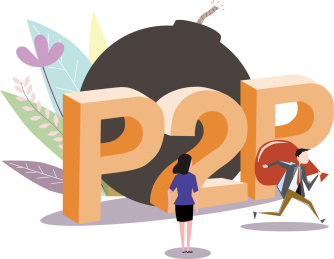 P2P暴雷风险 创始人跑路现象概念图