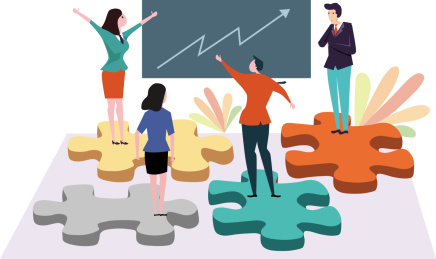 商务人士金融改革合并合作寻找机遇