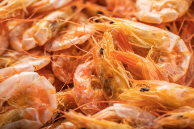 天然海产品手工晾晒海虾干