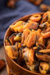 天然的海产品青口贝淡菜干