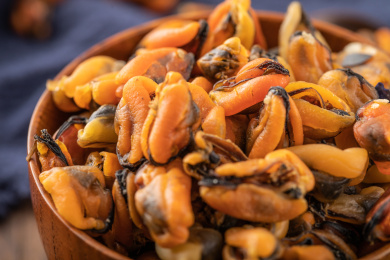 天然的海产品青口贝淡菜干