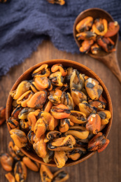 天然的海产品青口贝淡菜干