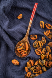 天然的海产品青口贝淡菜干