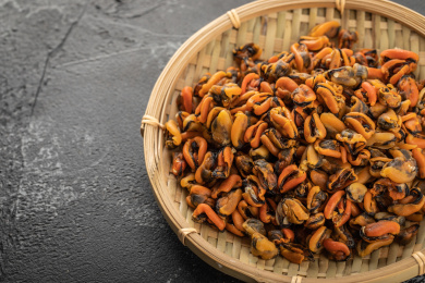 天然的海产品青口贝淡菜干