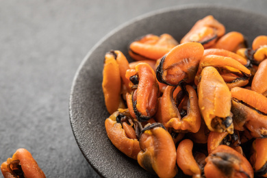 天然的海产品青口贝淡菜干