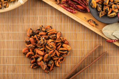 天然的海产品青口贝淡菜干