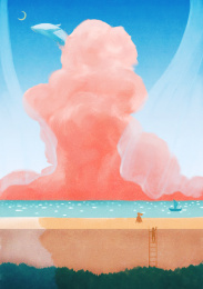 二十四节气小暑夏日的海岸