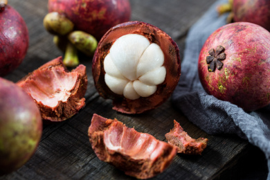 美味的山竹特写 中国