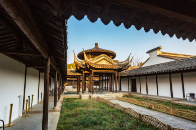 中国江苏省无锡市锡惠公园风景区美景