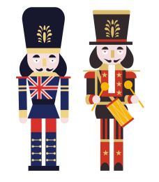 胡桃夹子角色插画 胡桃夹子