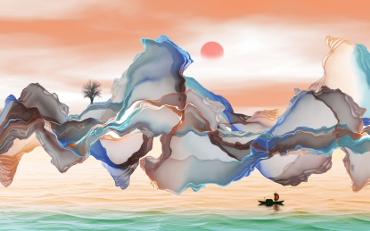 新中式水墨山水