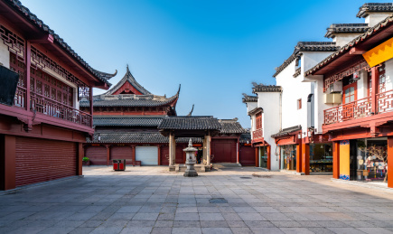 南京夫子庙古建筑街景